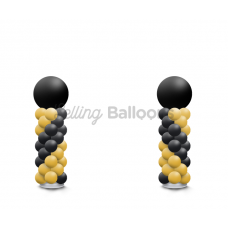 Set van 2 Ballon pilaren met topballon